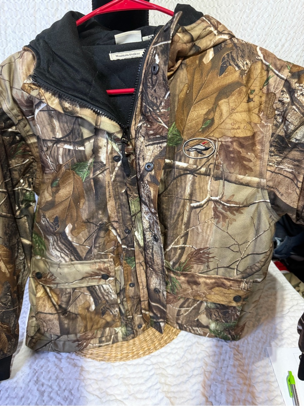 Kids' Camo Hooded Jacket - Brown/Green